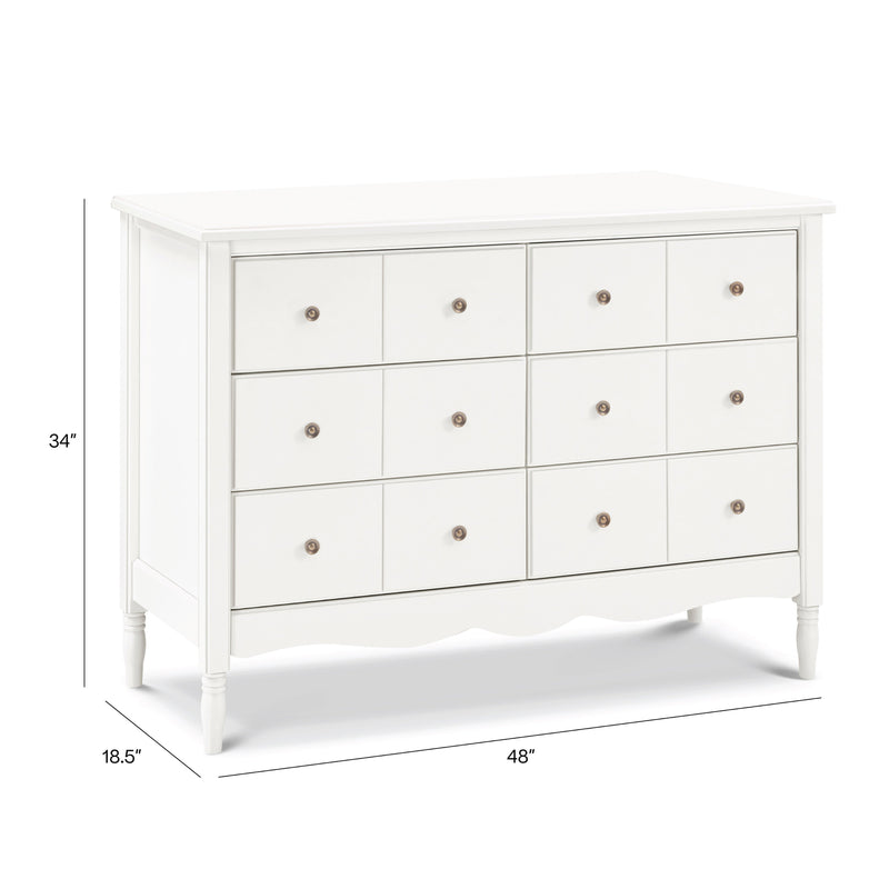 M7116RW,Liberty 6-Drawer Assembled Dresser in Warm White