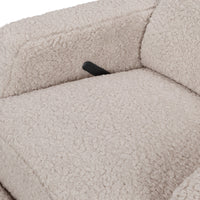 M22287EGS,Crewe Recliner and Swivel Glider in Earl Grey Shearling