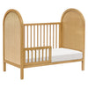M25601HYNC,Bondi Cane 3-in-1 Convertible Crib w/Toddler Bed Kit in Honey with Natural Cane
