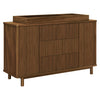 M29816NL,Pogo Tambour Assembled Dresser in Natural Walnut