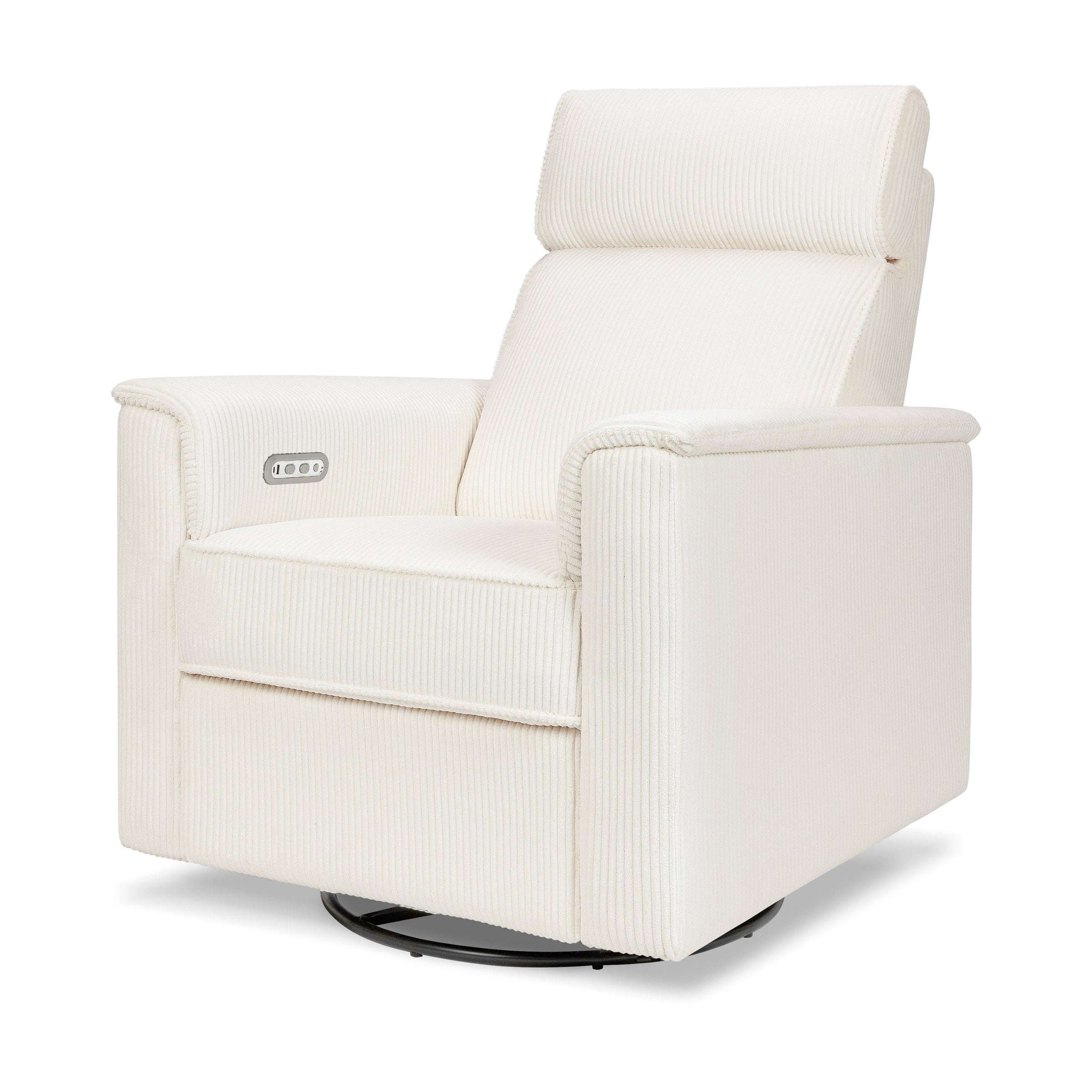B17186YC,Willa Plus Power Glider Recliner w/ Power Headrest in Ivory Corduroy