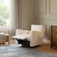 B17183YC,Willa Deluxe Power Glider Recliner w/Heat&Massage in Ivory Corduroy