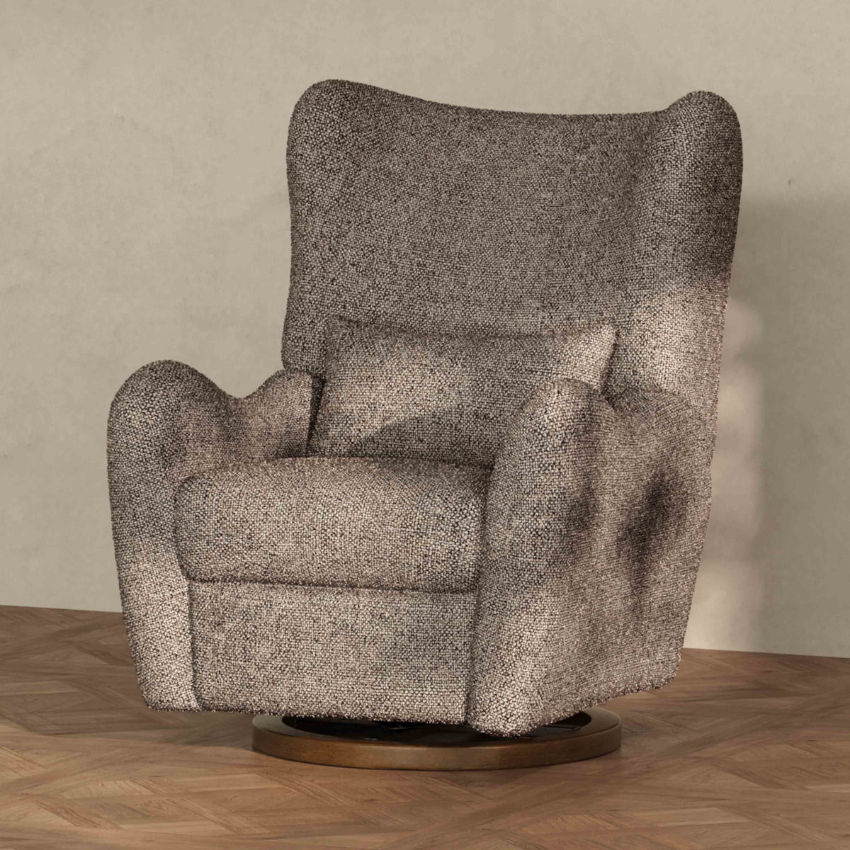 M34288ESWTB,Nate Berkus x Babyletto Westham Power Recliner in Performance Earth Slub Weave w/Toffee Base