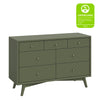 M15916OL,Palma 7-Drawer Double Dresser  Assembled in Olive