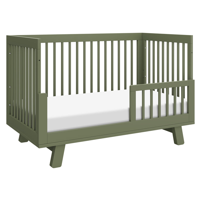 M4201OL,Hudson 3-in-1 Convertible Crib w/Toddler Bed Conversion Kit in Olive