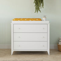 M10323W,Sprout 3-Drawer Changer Dresser in White Finish