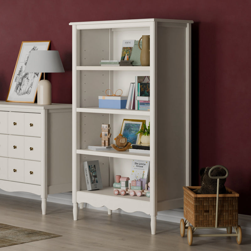 M7114RW,Liberty Assembled Bookcase in Warm White
