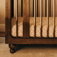 M33380TE,Nate Berkus x Babyletto Astre All-Stages Crib w/Bassinet & Toddler Bed Kits in Toffee