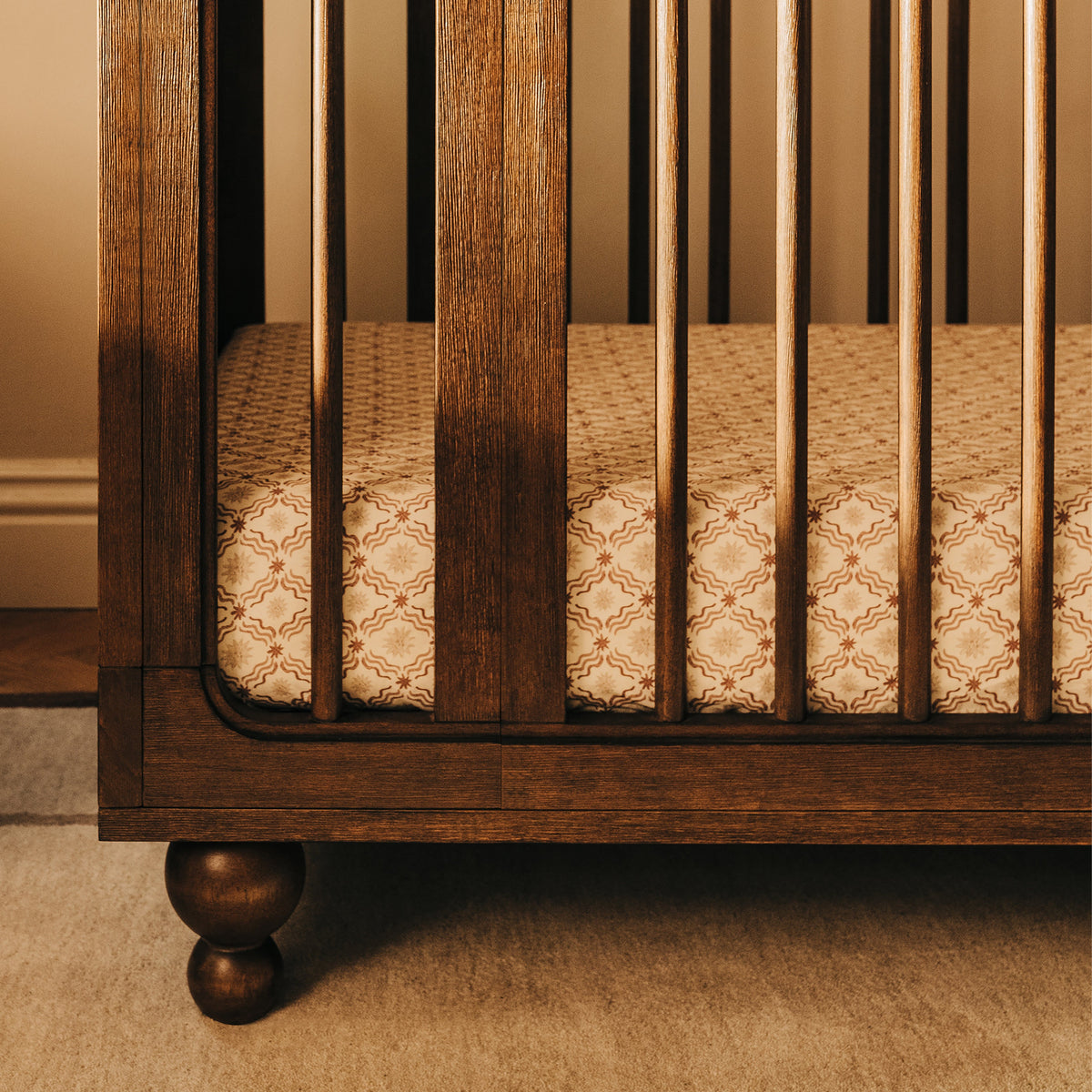 M33380TE,Nate Berkus x Babyletto Astre All-Stages Crib w/Bassinet & Toddler Bed Kits in Toffee