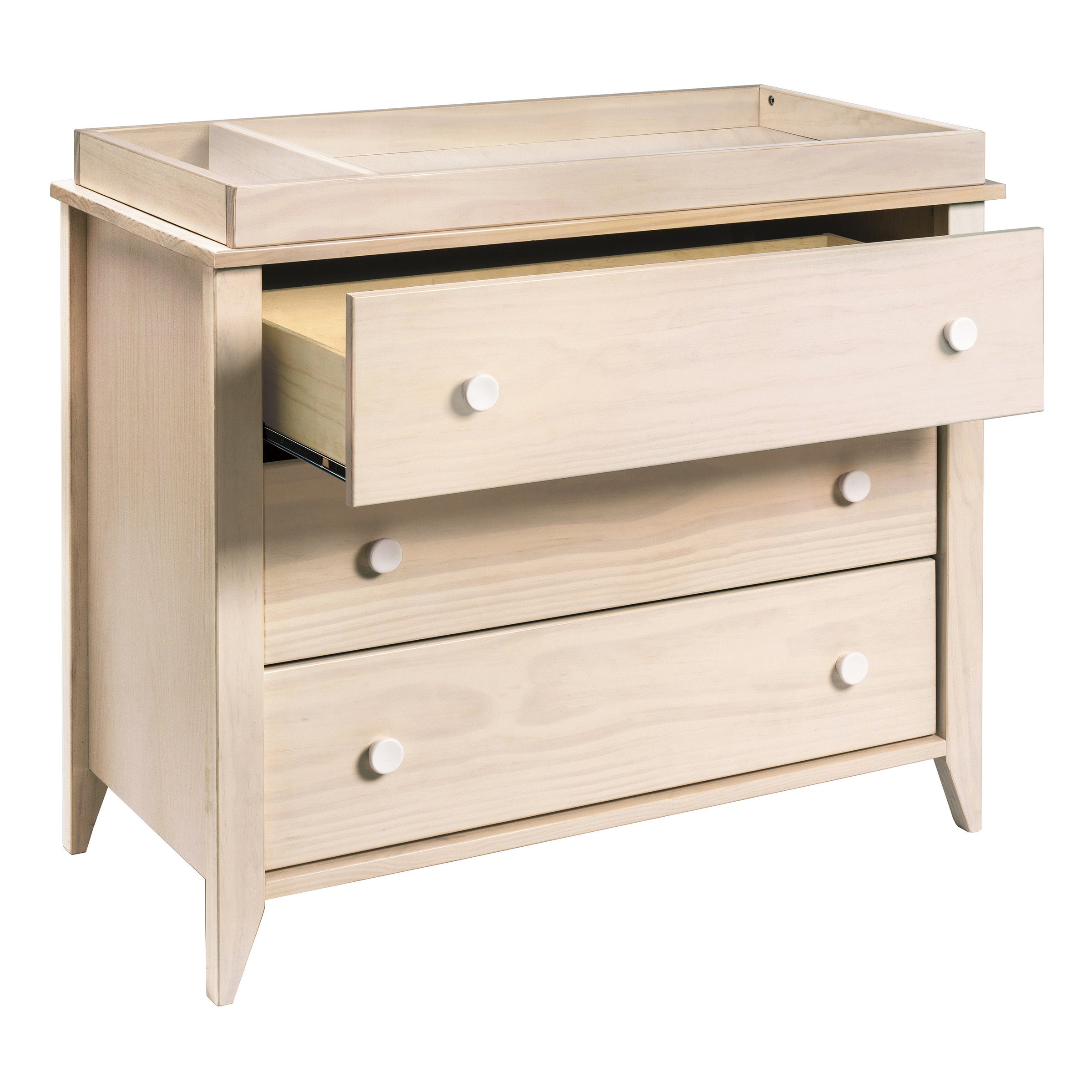 M10323NXW,Sprout 3-Drawer Changer Dresser in Washed Natural and White