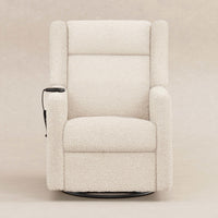 M11283AT,Kiwi Deluxe Power Glider Recliner w/Heat&Massage in Almond Teddy Loop