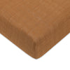 T29535BTS,Burnt Sienna Muslin Crib Sheet in GOTS Certified Organic Cotton