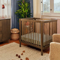 M29880NL,Pogo 8-in-1 Convertible Crib w/All-Stages Conversion Kits in Natural Walnut