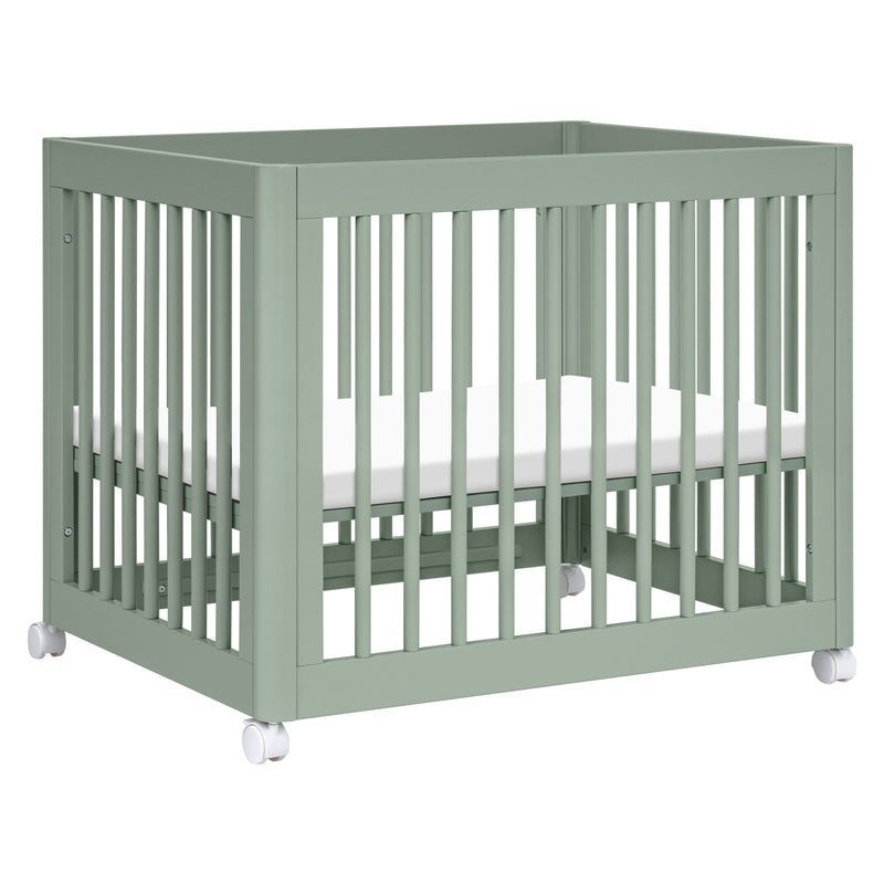 M23401LS,Yuzu 8-in-1 Convertible Crib w/All-Stages Conversion Kits in Light Sage