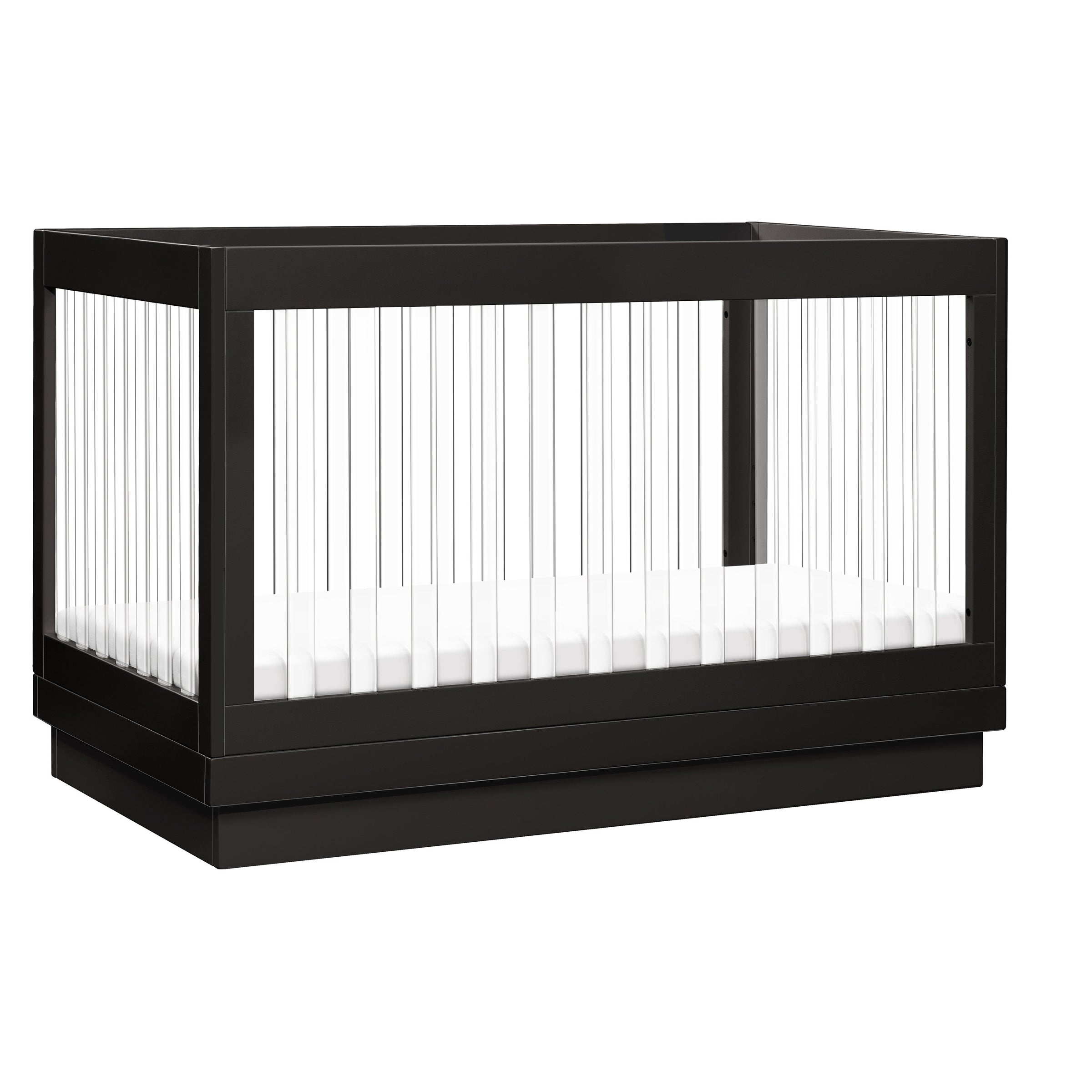 M8601KB,Harlow 3-in-1 Convertible Crib w/Toddler Bed Conversion Kit in Black/Acrylic