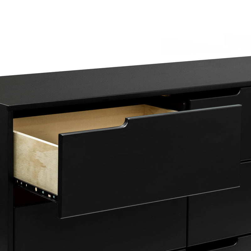 M4216B,Hudson 6-Drawer Double Dresser  Assembled in Black