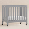 M6698G,Origami Mini Crib in Grey Finish