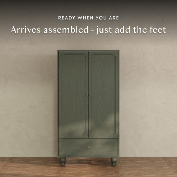 M33329AE,Nate Berkus x Babyletto Astre Assembled Armoire in Archival Elm