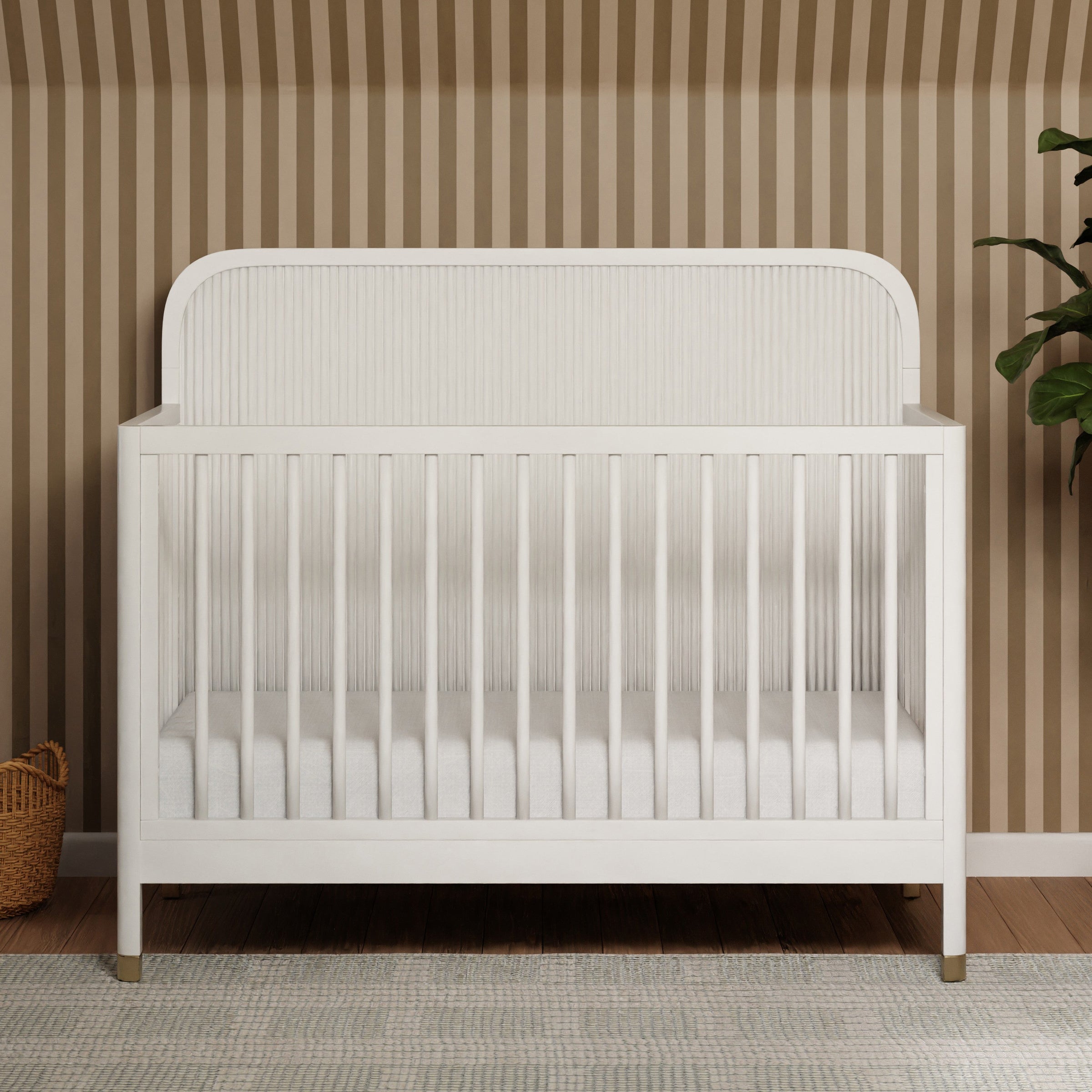 M26701RW,Brimsley Tambour 4-in-1 Convertible Crib in Warm White