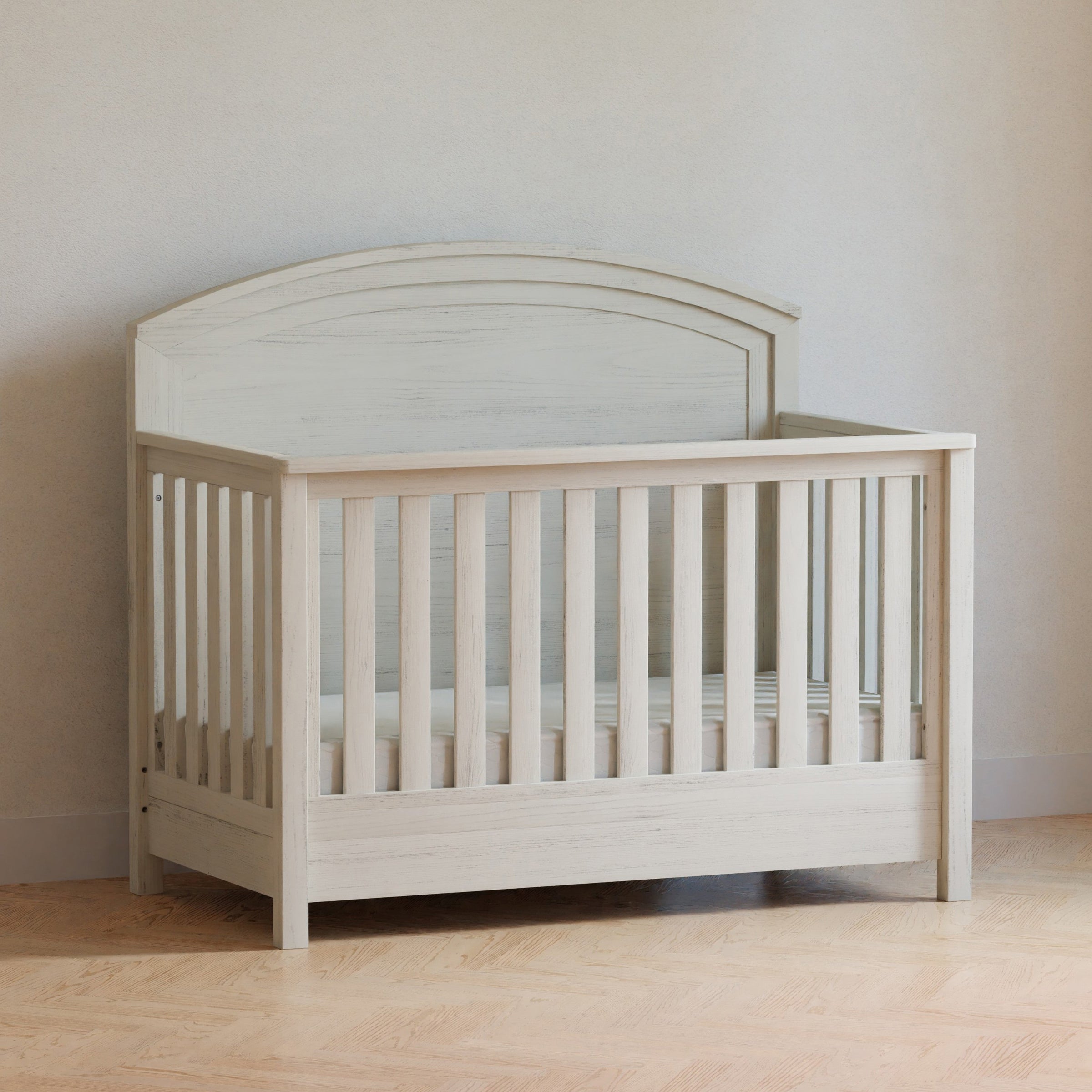 B26401WDF,Hemsted 4-in-1 Convertible Crib in White Driftwood
