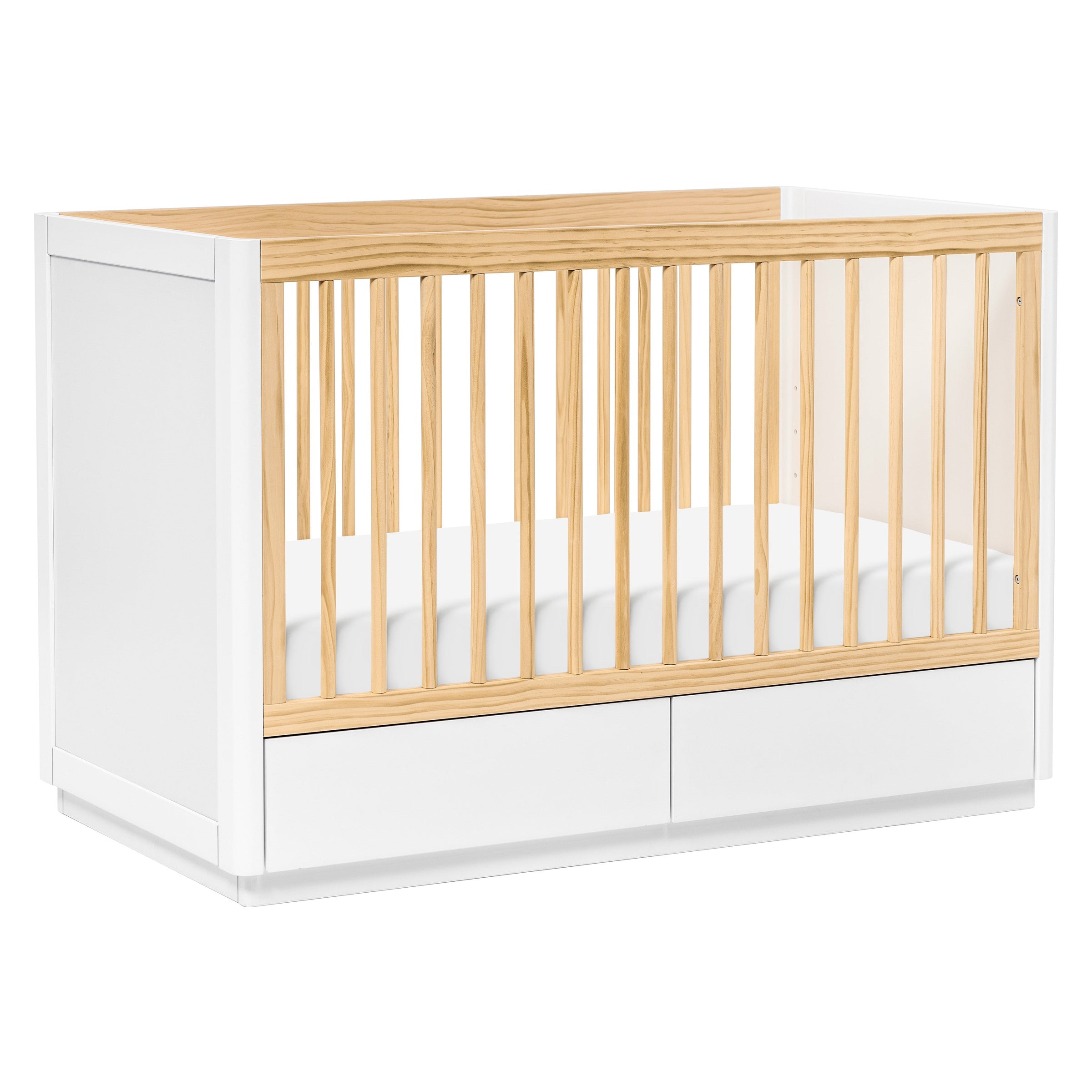 Bento 3-in-1 Storage Crib w/ Toddler Rail