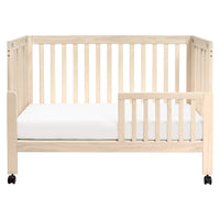 M6601NX,Maki Full-Size Folding Crib w/Toddler Bed Conversion Kit in Washed Natural