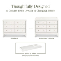 M7116RW,Liberty 6-Drawer Assembled Dresser in Warm White