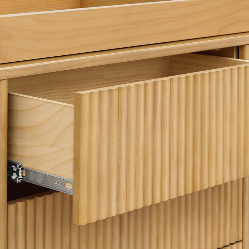 M29816HY,Pogo Tambour Assembled Dresser in Honey