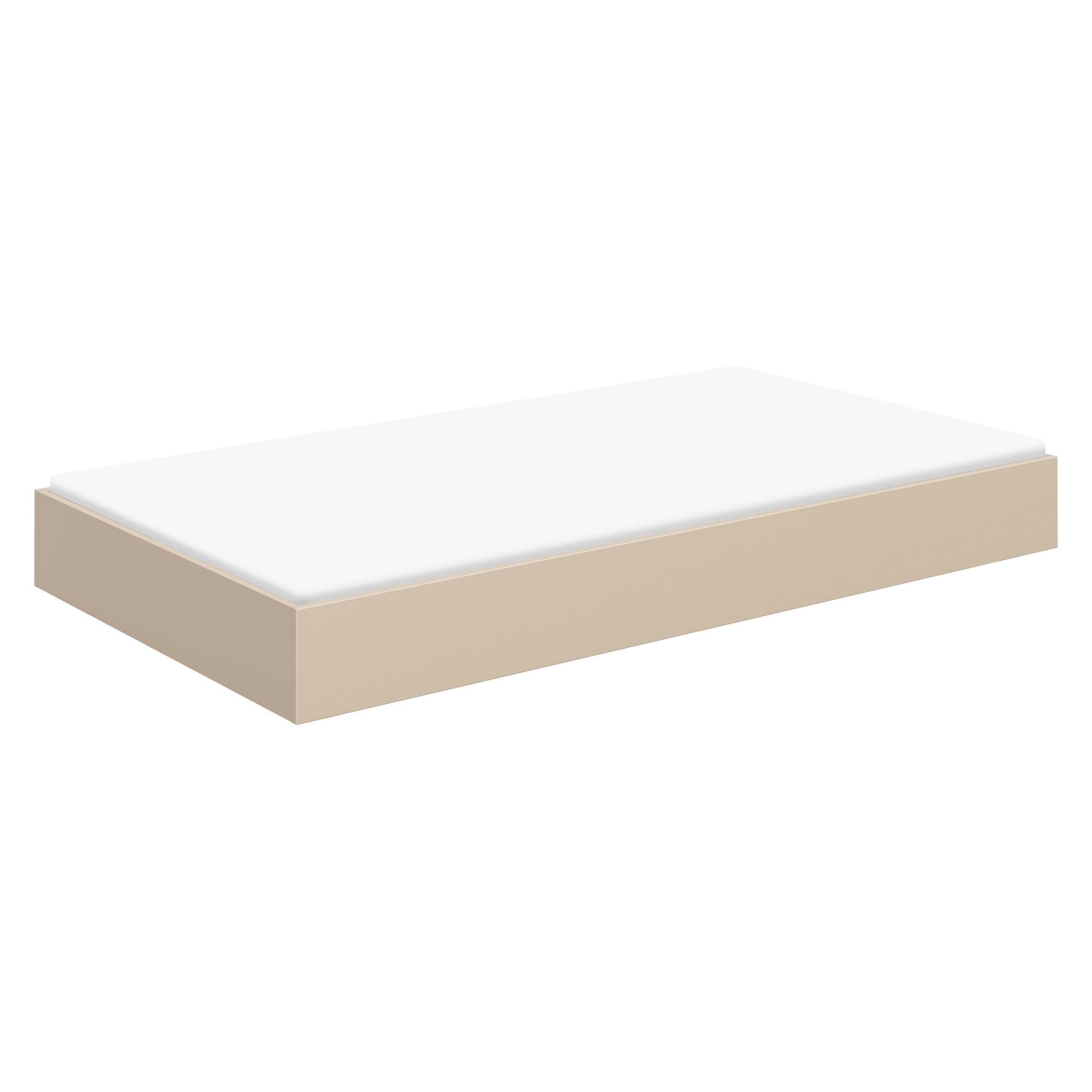 M25973TPE,Twin Storage Trundle Bed in Taupe