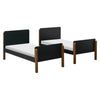 M18494BNL,TipToe Bunk Bed in Black and Natural Walnut