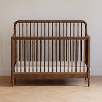 M7141NL,Liberty 4-in-1 Convertible Spindle Crib in Natural Walnut