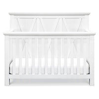 B14501LW,Emory Farmhouse 4-in-1 Convertible Crib in Linen White