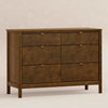 M25616NL,Bondi 6-Drawer Assembled Dresser in Natural Walnut