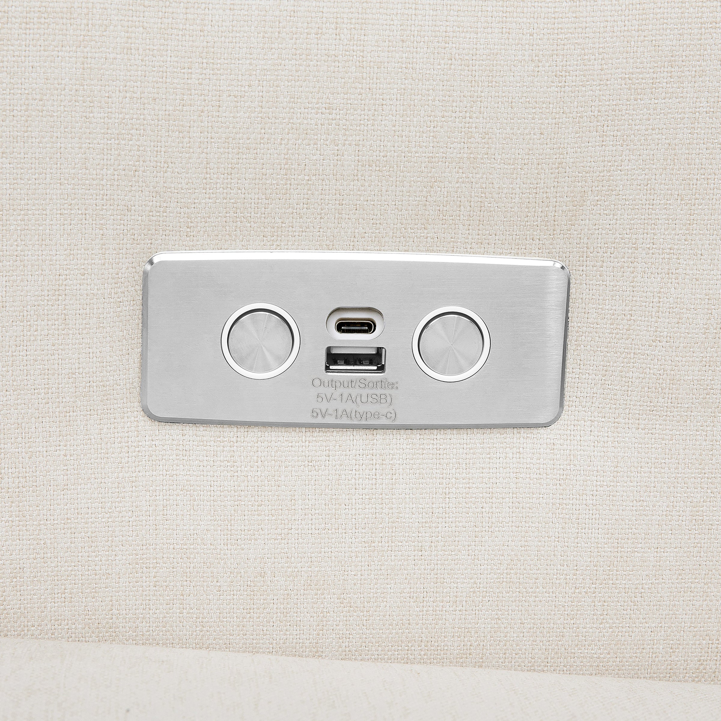 M11288PCMEW,Kiwi Glider Recliner w/ Electronic Control and USB in Performance Cream Eco-Weave