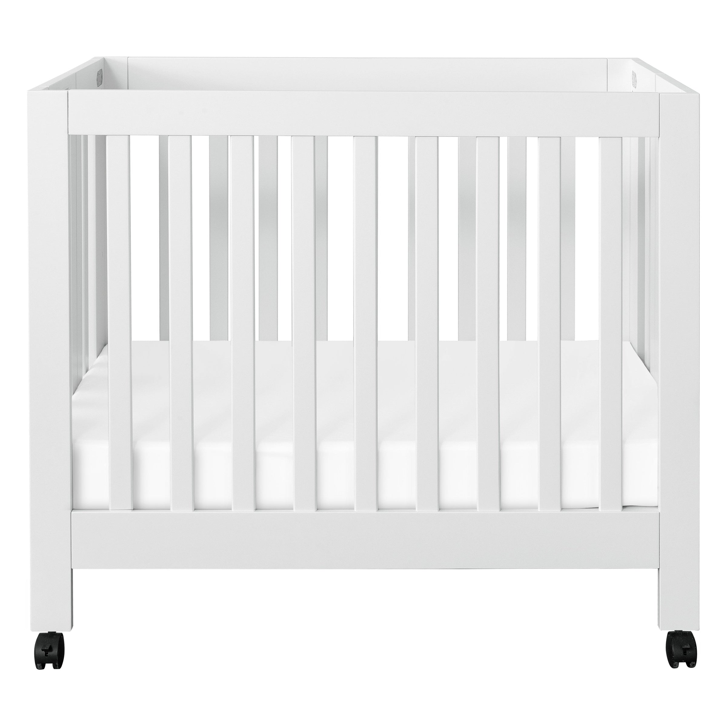 M6698W,Origami Mini Crib in White Finish
