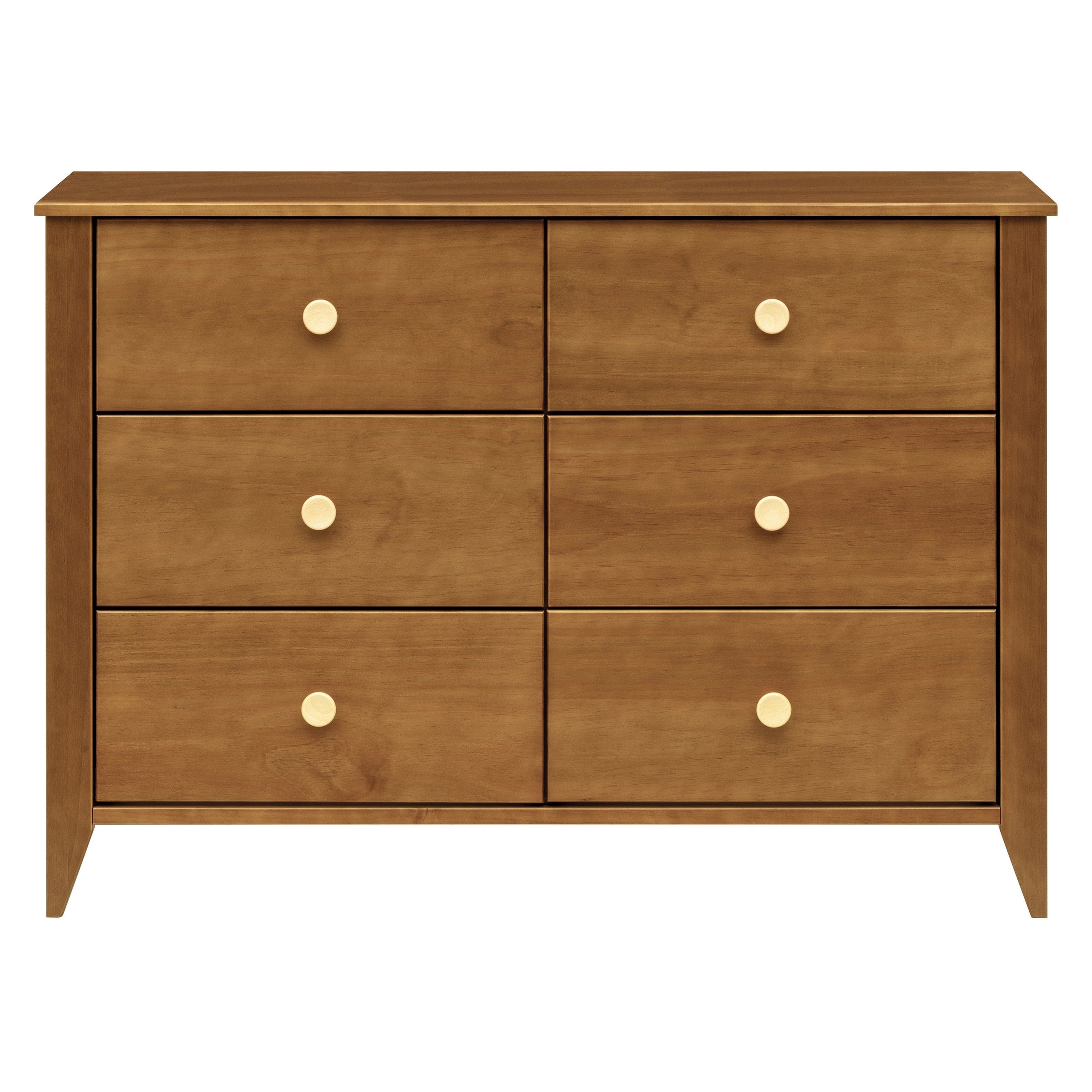 M10326CTN,Sprout 6-Drawer Double Dresser in Chestnut and Natural