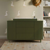 M29816OL,Pogo Tambour Assembled Dresser in Olive