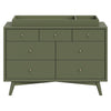M15916OL,Palma 7-Drawer Double Dresser  Assembled in Olive