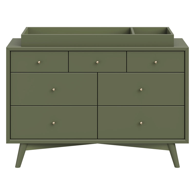 M15916OL,Palma 7-Drawer Double Dresser  Assembled in Olive