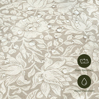 M30985MADF,Tuffet Storage Ottoman Mallow in Ash w/ Dark Wood Ball Feet