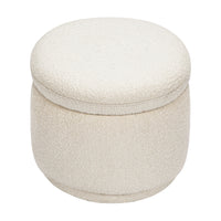 M22985WB,Enoki Storage Ottoman in Ivory Boucle