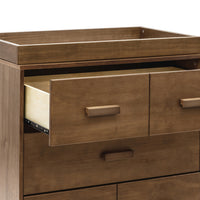 M5823NL,Scoot 3-Drawer Changer Dresser in Natural Walnut