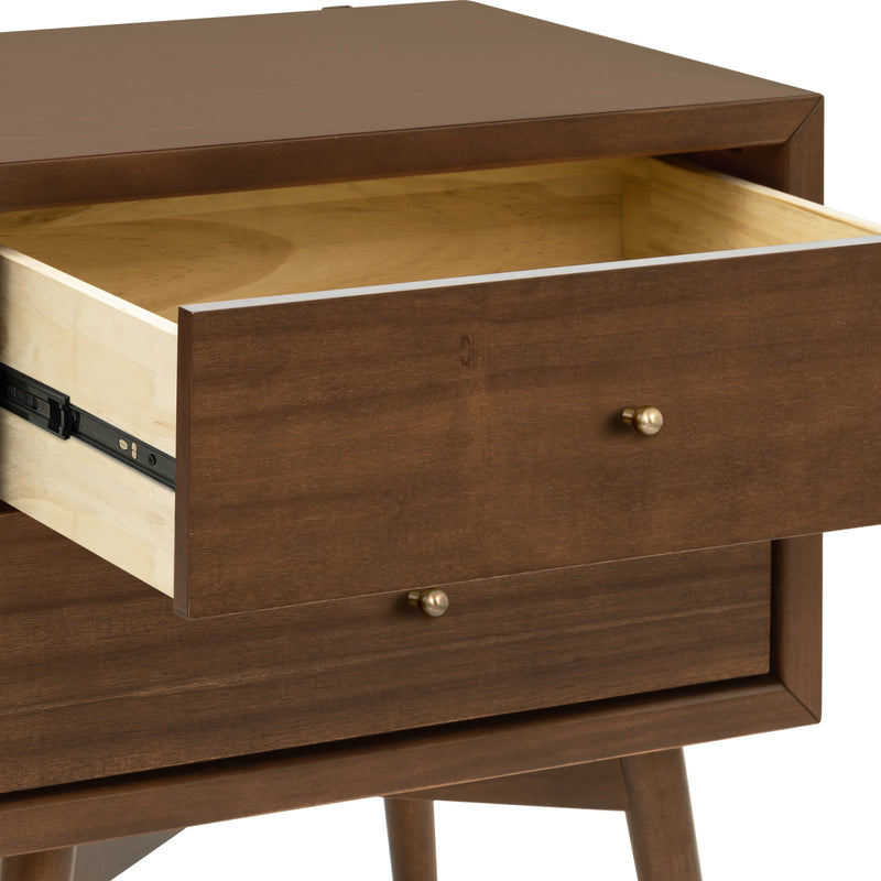 M15960NL,Palma Nightstand  Assembled in Natural Walnut