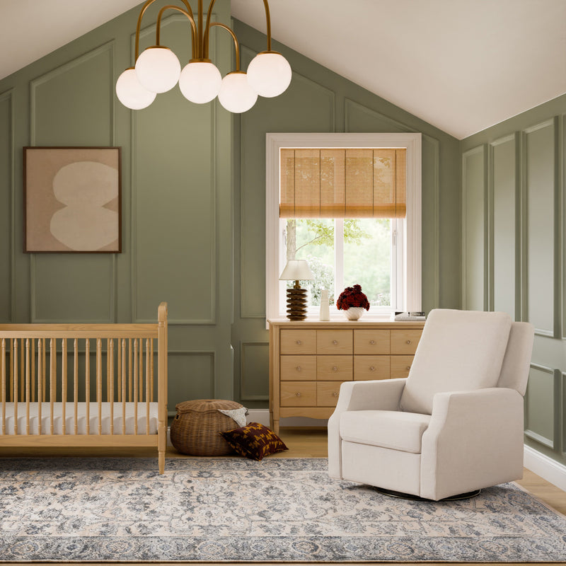 M22287PCMEW,Crewe Recliner and Swivel Glider in Performance Cream Eco-Weave