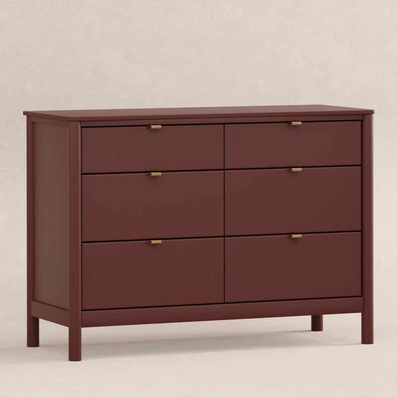M25616CR,Bondi 6-Drawer Assembled Dresser in Crimson