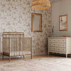 M15398VG,Winston 4-in-1 Convertible Mini Crib in Vintage Gold