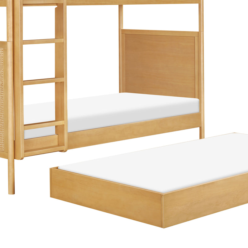 M25994HYNC,Bondi Cane Convertible Bunk Bed in Honey with Natural Cane