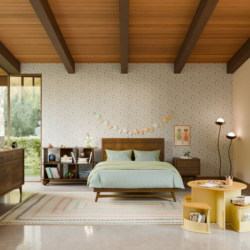 M15996NL,Palma Full Bed in Natural Walnut