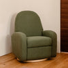 M23188OBLB,Nami Glider Recliner w/ Electronic Control and USB in Olive Boucle w/Light Wood Base