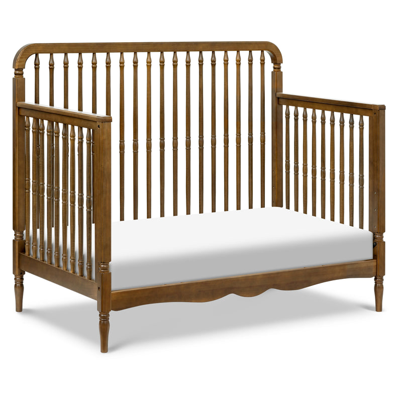 M7141NL,Liberty 4-in-1 Convertible Spindle Crib in Natural Walnut